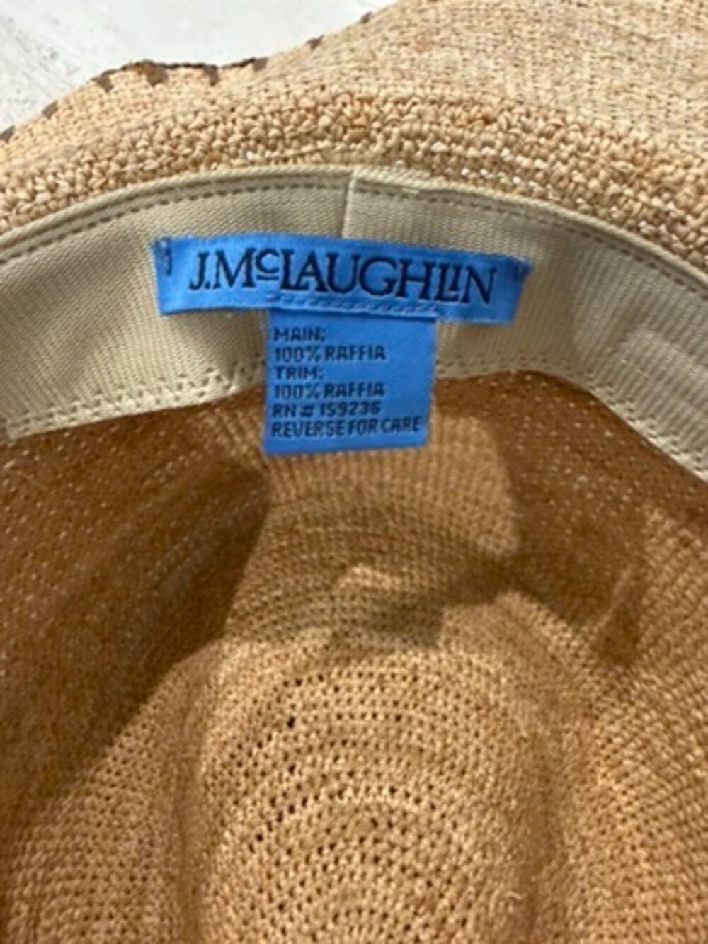 J.McLaughlin Raffia Hat - packable! - Picture 5 of 6
